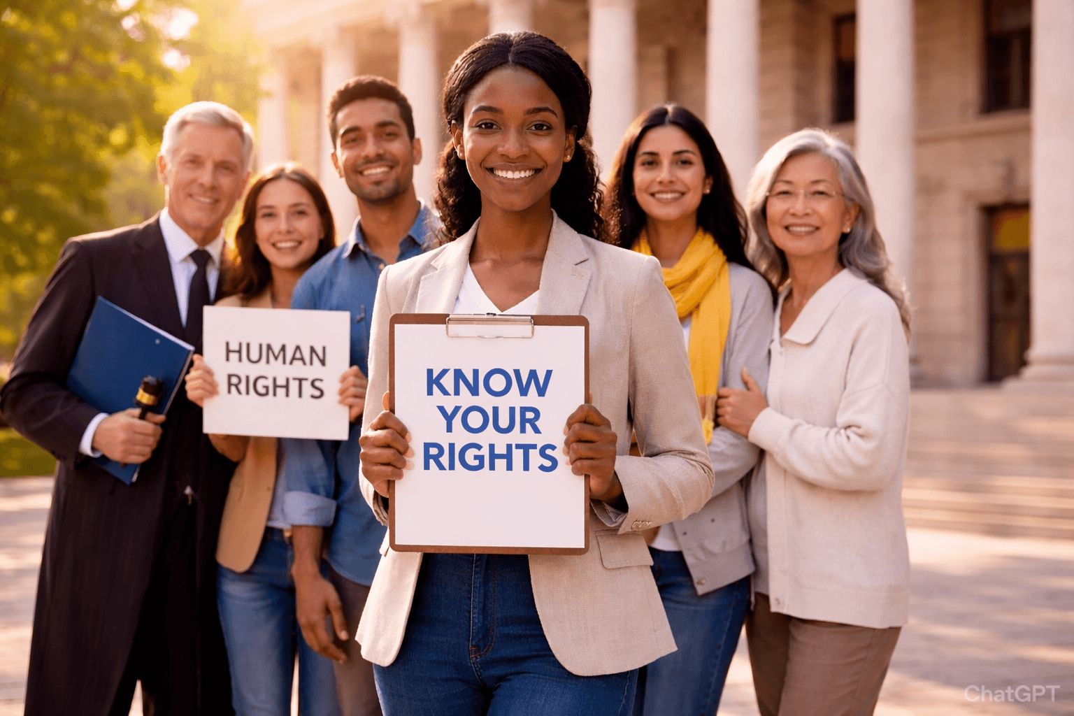 Justice and human rights advocacy background